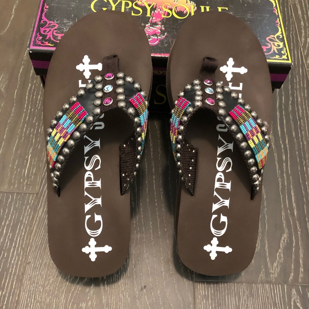 Gypsy Soule Wedge flip flops